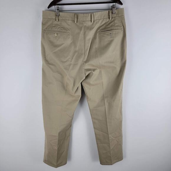Peter Millar Core Raleigh Washed Twill Pants Straight Leg Beige size 38 - Picture 6 of 6